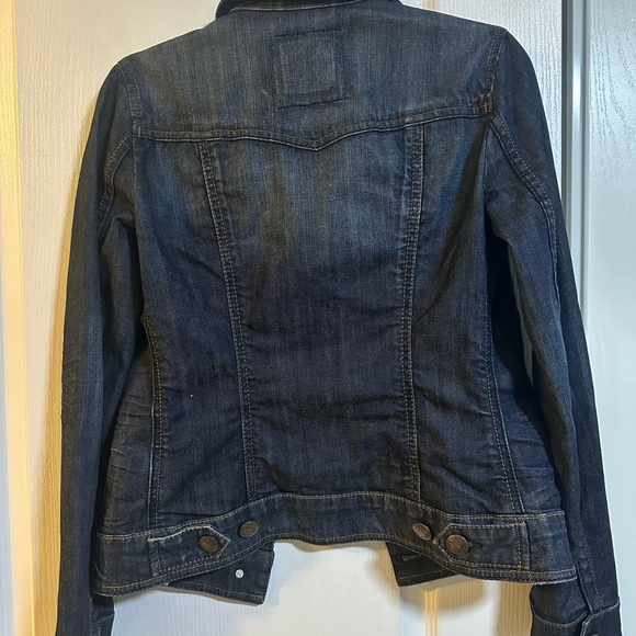 Jean dark blue Jean jacket. Hip length. Never worn. Brand new condition. - Picture 2 of 2